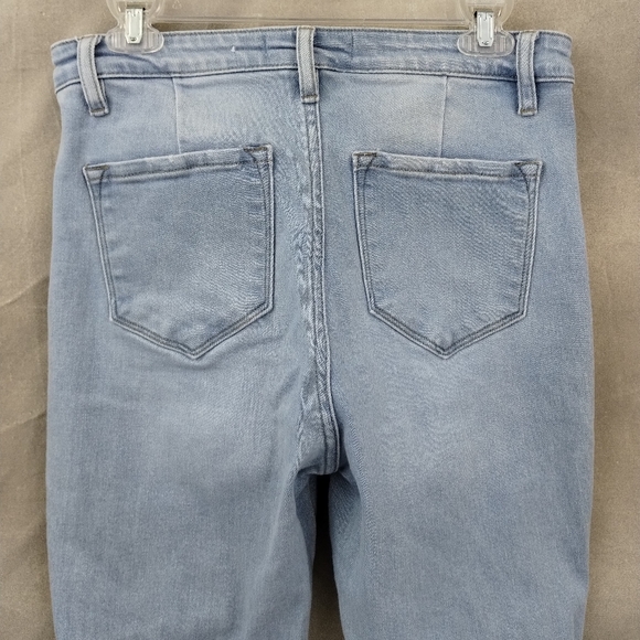 KanCan Harper High Rise Exposed Button Fly Distressed Jeans - Picture 9 of 11